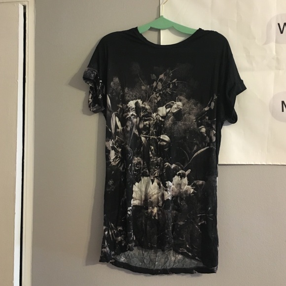 Allsaints super soft viscose photo print tee