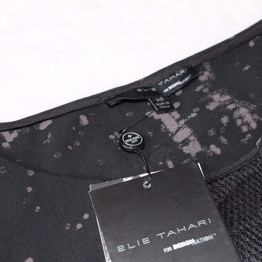 NWT Elie Tahari Mixed Media Sheath - Picture 3 of 6