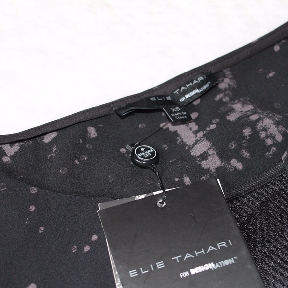 NWT Elie Tahari Mixed Media Sheath - Picture 3 of 6