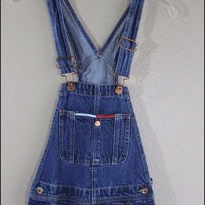 Denim jean overalls- XS