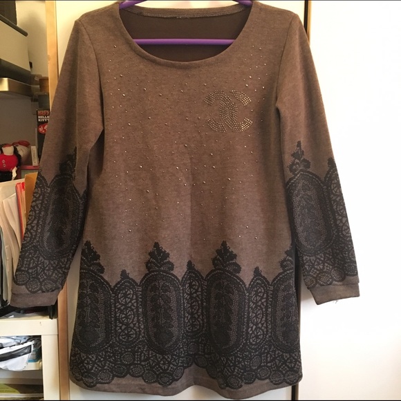 $DROP Very Cute Oversized Nature Chanel Sweater
