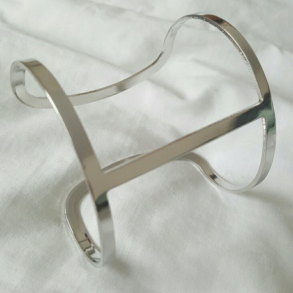 Silver bracelet bangle cuff - Picture 1 of 3