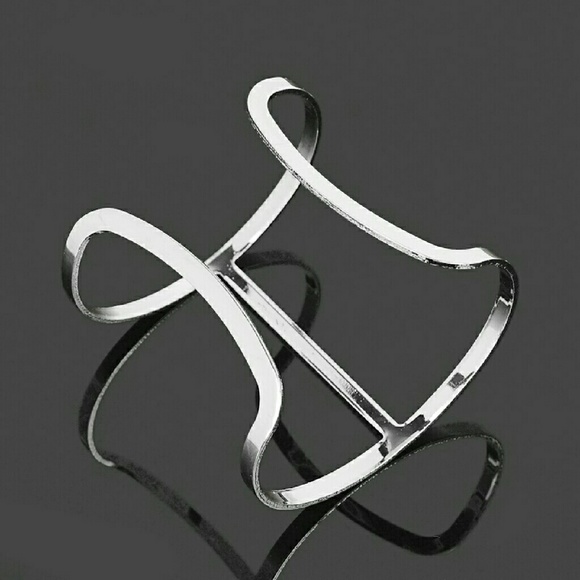 Silver bracelet bangle cuff - Picture 3 of 3