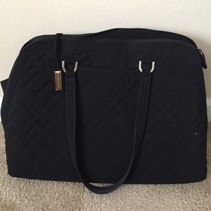 Black Vera Bradley laptop work bag