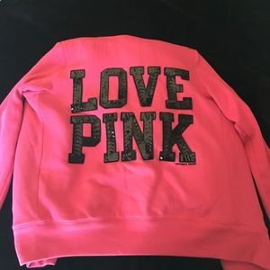 PINK Sequin & fur jacket