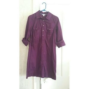 ✔SALE✔Sonoma Life + Style Plum/Wine Shirt Dress, m