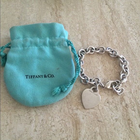 Authentic Tiffany & Co sterling heart bracelet