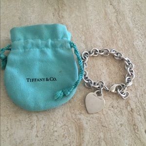 Authentic Tiffany & Co sterling heart bracelet