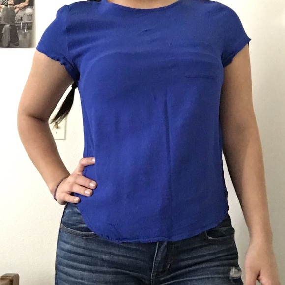 Royal blue shirt sleeve too, H&M