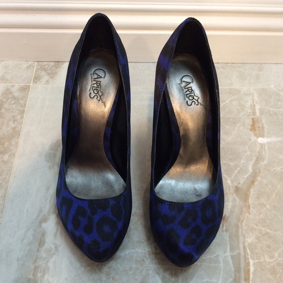Plantonic Blue Leopard heels. Brand new with box - Picture 3 of 4