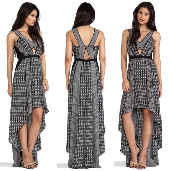 BCBGMAXAZRIA Cai Geometric Dress