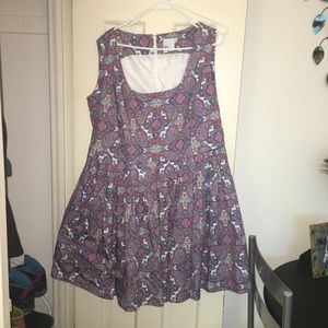 Cotton pleated paisley dress from ASOS