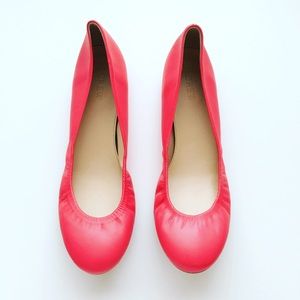 Jcrew Cece Red Ballet Flats