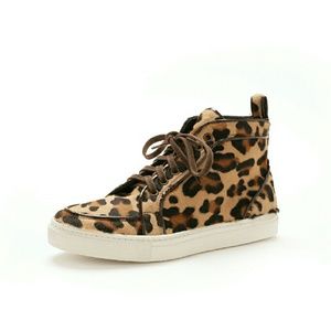 Roberto Guerrini Women's Cavallino Leopard Sneaker