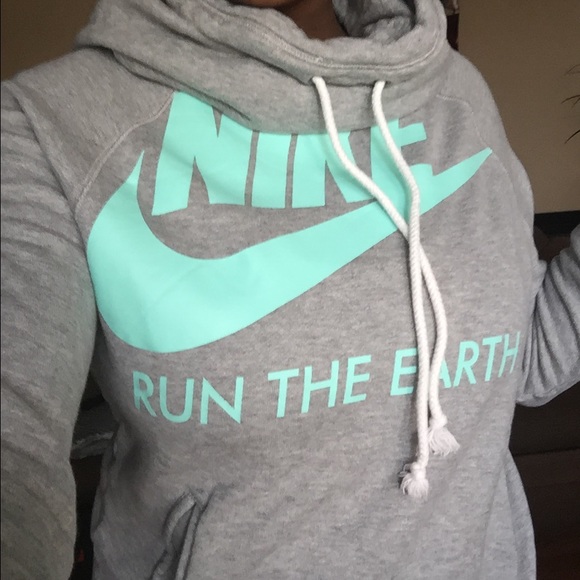 Tiffany blue nike Cowl neck 😍😍