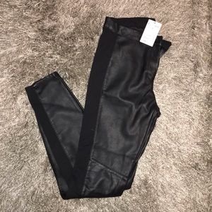 Black Faux Leather Leggings