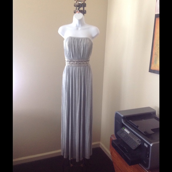 Strapless maxi dress
