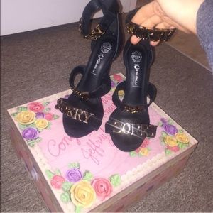 Jeffery Campbell "sorry not sorry" strappy heel