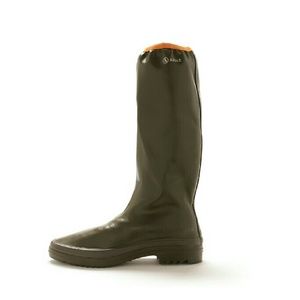 Aigle Women's Rubber Pack Rain Boots Green