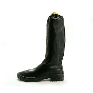 Aigle Women's Rubber Pack Rain Boots Navy/Yellow