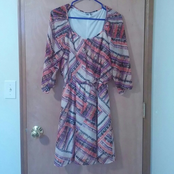 Mixed print dress