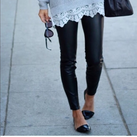 H&m vegan leather pants NWT