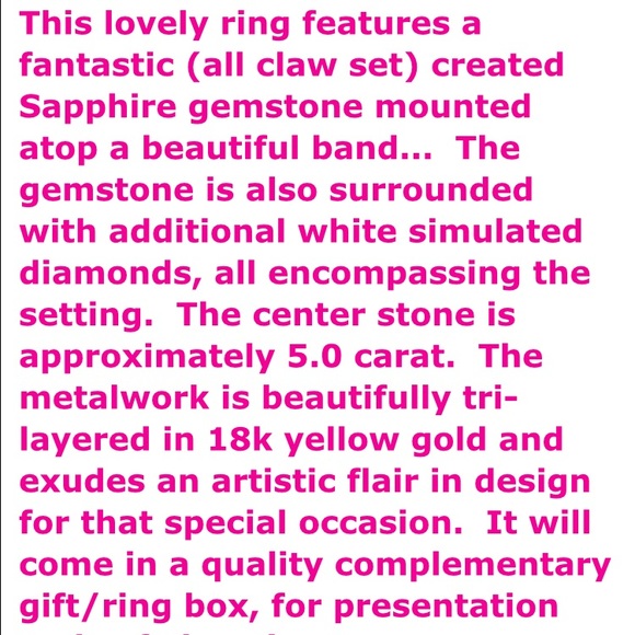 Pink sapphire ring - Picture 4 of 4