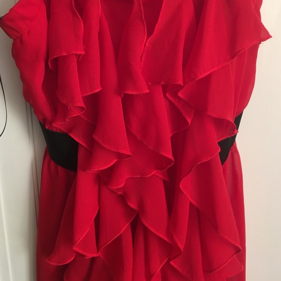 Red Ruffled dress - Picture 3 of 3