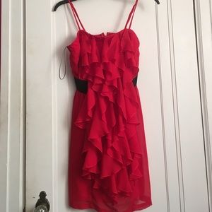 Red Ruffled dress