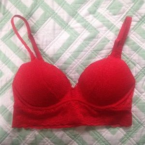 Pink Victoria Secret lace bralette