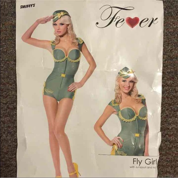 Sexy military fly girl costume