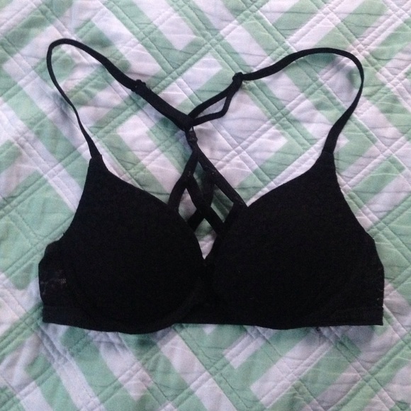 Pink Victoria Secret cross back push-up