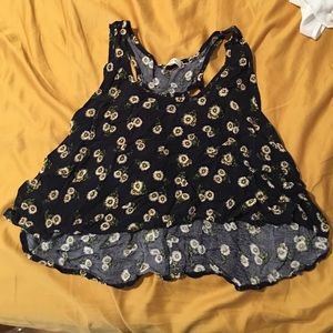 Flowered crop top