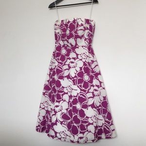 J. Crew seersucker strapless dress