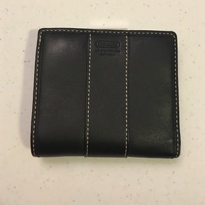 Authentic black bifold coach wallet