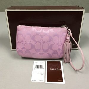 Coach Soft Large Signature Wristlet