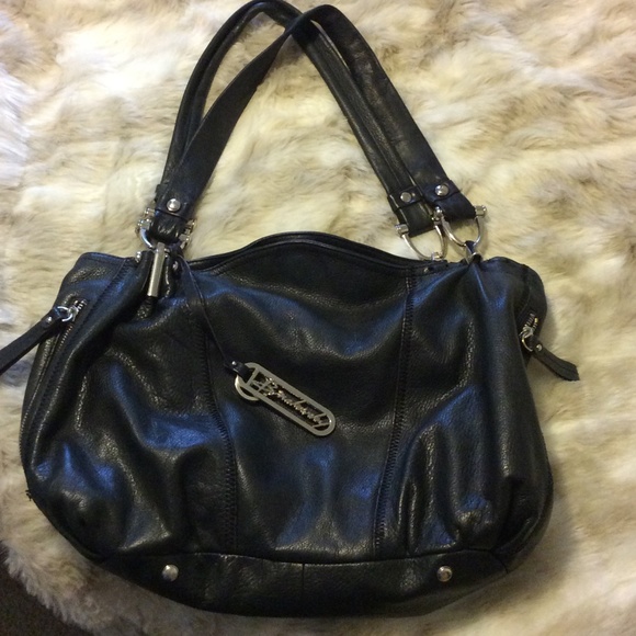 💕final price💕B Makowsky Black Real Leather Bag