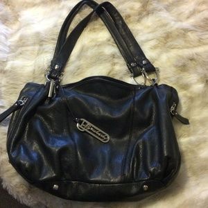 💕final price💕B Makowsky Black Real Leather Bag