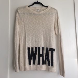 WHATEVER!! Graphic sweater!