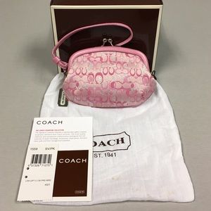 Rare Coach Lurex Optical C Purse Wristlet