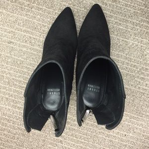 Stuart Weitzman Black Suede Ankle Boots 36
