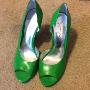 ❤️markdown❤️Jessica Simpson Kelly Green Heels