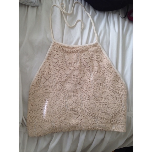 Brandy Melville backless crop top