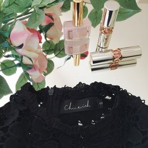 || SALE! || Chicwish Flower Mesh Crochet Top ||