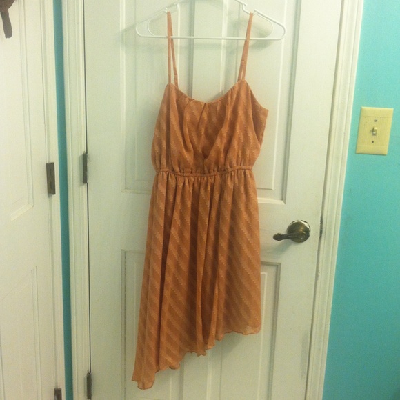 Forever 21 asymmetrical rose pink dress