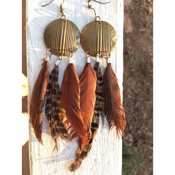 Feather earrings