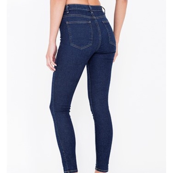 SOLD - American Apparel Dark Indigo Pencil Jeans