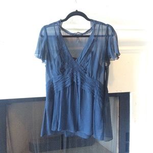 Silk chiffon BCBG top
