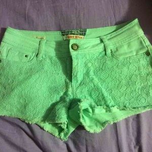 Charlotte Russe teal shorts