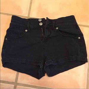 Black high waisted shorts